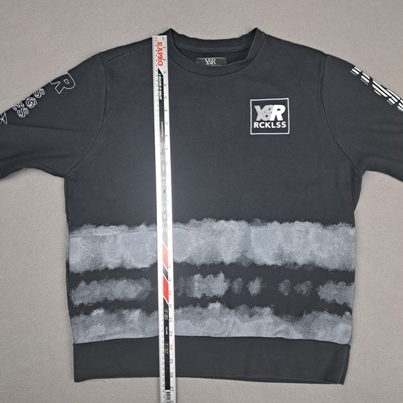 Young Reckless Sweater Shirt Bundle Mens Large Black Red Crewneck Grunge Street - Picture 10 of 12